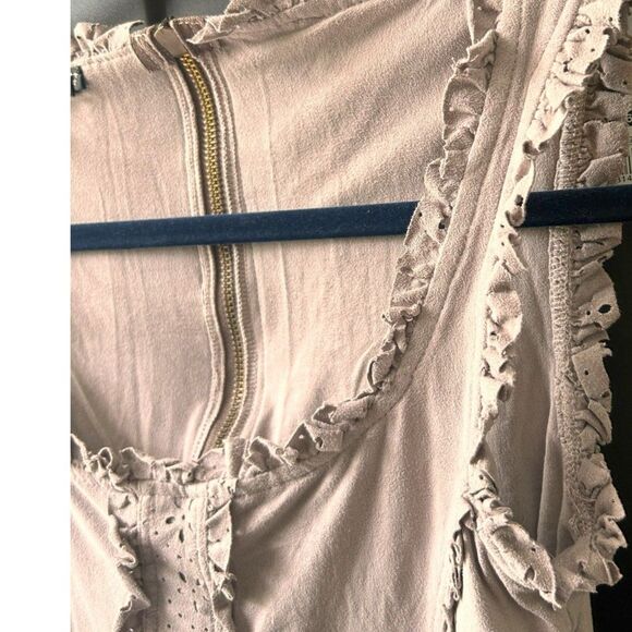 Ruffle Chic Dress W Les Femmes Babylon Style Sz 4 Small - Picture 3 of 8